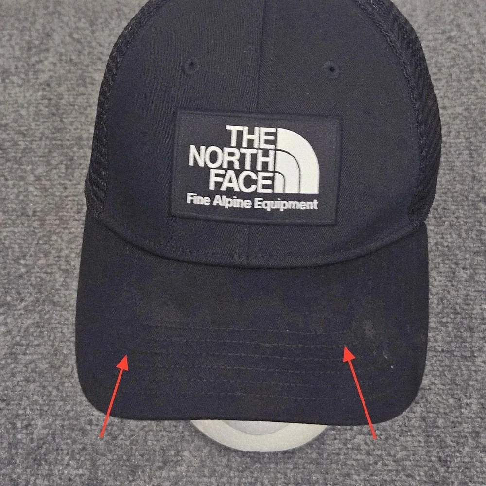 North Face Trucker Hat Black Alpine Equipment Patch Snapback Outdoor Utility Ski